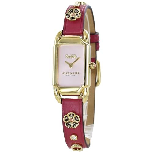 COACH レーディス 腕時計 Coach] Women's Watch CADIE Square Leather 14504117 Pink | eBay