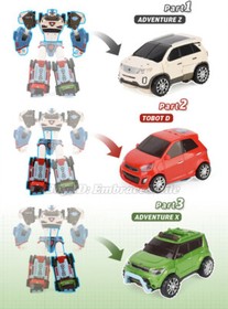 Tobot DELTATRON 3-Part Integration Transforming Car to Robot Action Figure Toy