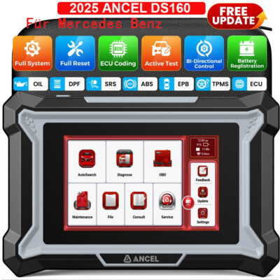 ANCEL DS160 Für Mercedes Benz Profi OBD2 Diagnosegerät Scanner All System
