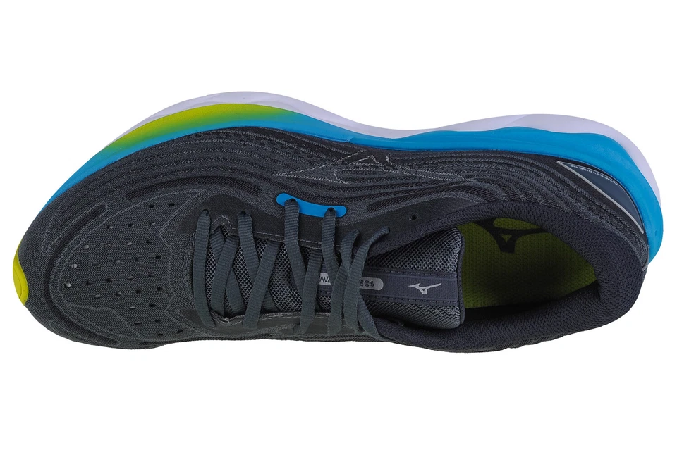 chaussures de running Homme, Mizuno Wave Skyrise 4, Gris - Photo 3/4
