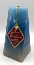 Lumine Pacific Celestial Glow Amber Romance Candle 6" Unused Handmade Mexico