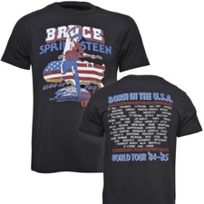 T-shirt Bruce Springsteen Born In The USA 85 Tour nera nuova