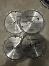NEW lot 4-pack Do It 7 1/4" Saw Blade Cross Cutting framing carbide titanium