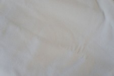 VHTF LAST YARDS LOVELY COTTON SUEDE IN IVORY SOFT FEEL, MED WEIGHT FABRIC