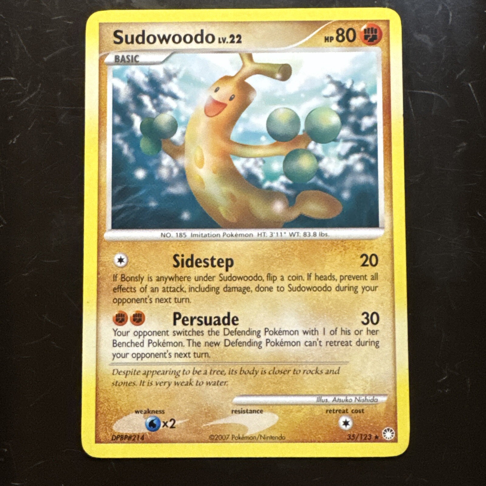 Sudowoodo 35/123 Mysterious Treasures Regular
