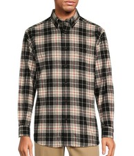 Roundtree  Yorke Long Sleeve Plaid Portuguese Flannel Sport Shirt, Multi, 2XB