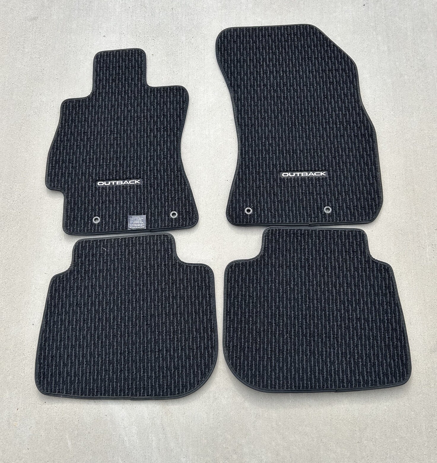 4 Piece Car Floor Mats, Subaru Outback GrayBlack, Fits 20152019, OEM eBay