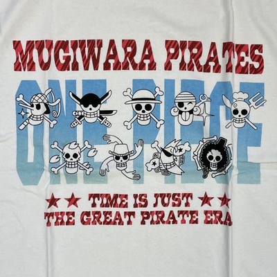 New Piece MUGIWARA PIRATES / Time Is Just / The Great Pirate Era White T-Shirt