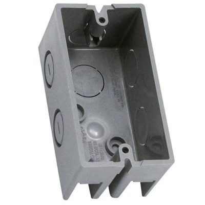 1-Gang 12 Cu. In. Gray PVC New/Old Work Handy Box