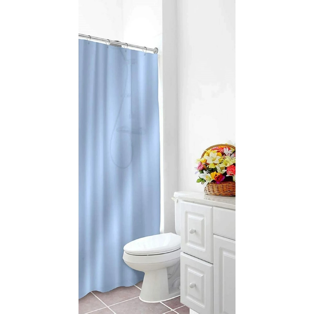 Hotel Collection Heavy Duty Mold & Mildew Resistant PEVA Shower Curtain Liners With Metal Grommets Assorted Colors