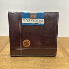 Memory Stor European Bonded Leather 30-Page Scrapbooks 2 In Package