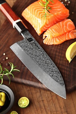 XINZUO Deba Handmade Japanese 110 layers Damascus Steel Sharp Kitchen Knife