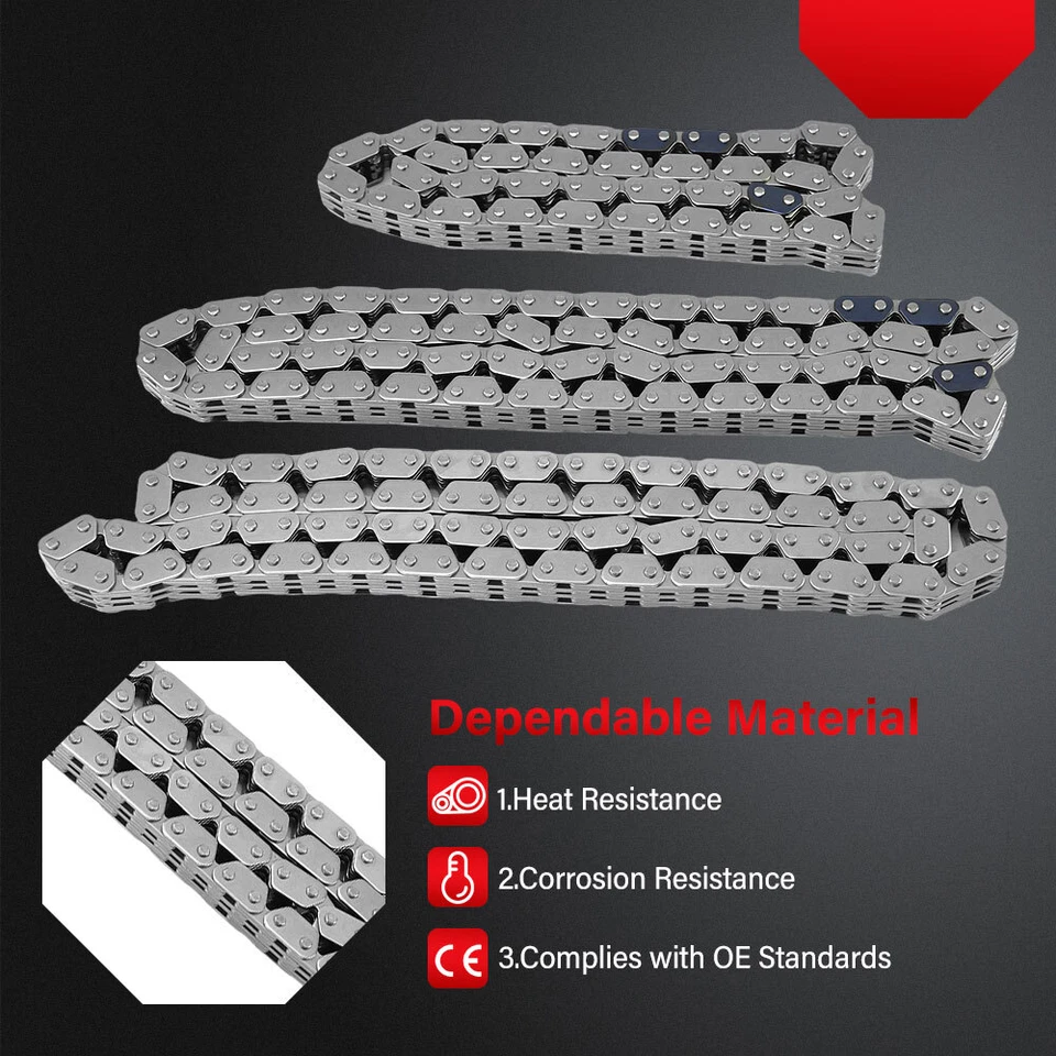 Timing Chain Kit Head Gasket For Dodge Ram Jeep Grand Cherokee 04-07 TRX4 4.7L - Image 3 of 4