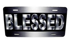 Blessed Religious Jesus Christian Metal Car Novelty License Plate Auto Tag Blessed Religious Jesus Christian Metal Car Novelty License Plate Auto Tag