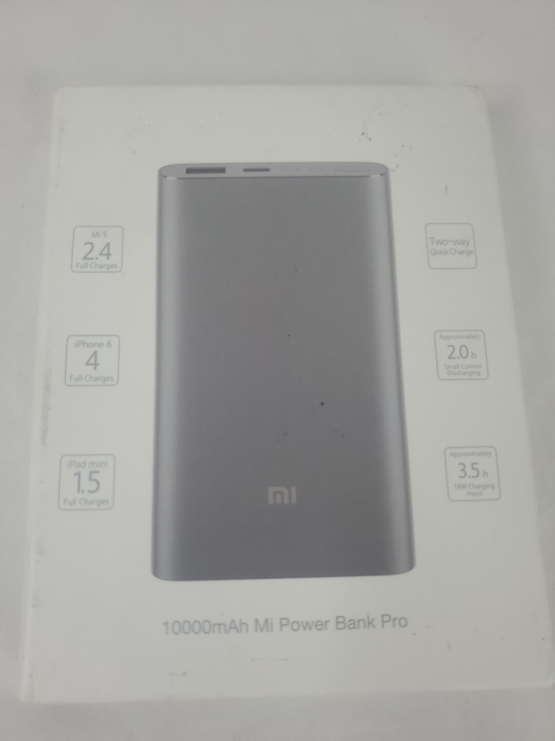 Xiaomi Mi 10000mAh Power Bank with USB for iPhone Android Devices-image