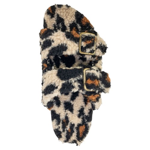 Secret Treasures Womens Double Buckle Sandals Leopard - Picture 7 of 10
