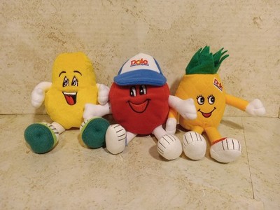 Vintage 1999 Dole Fruit Plüsch Lot Pono Papaya Cranston Cranberry Pinellopy Ananas