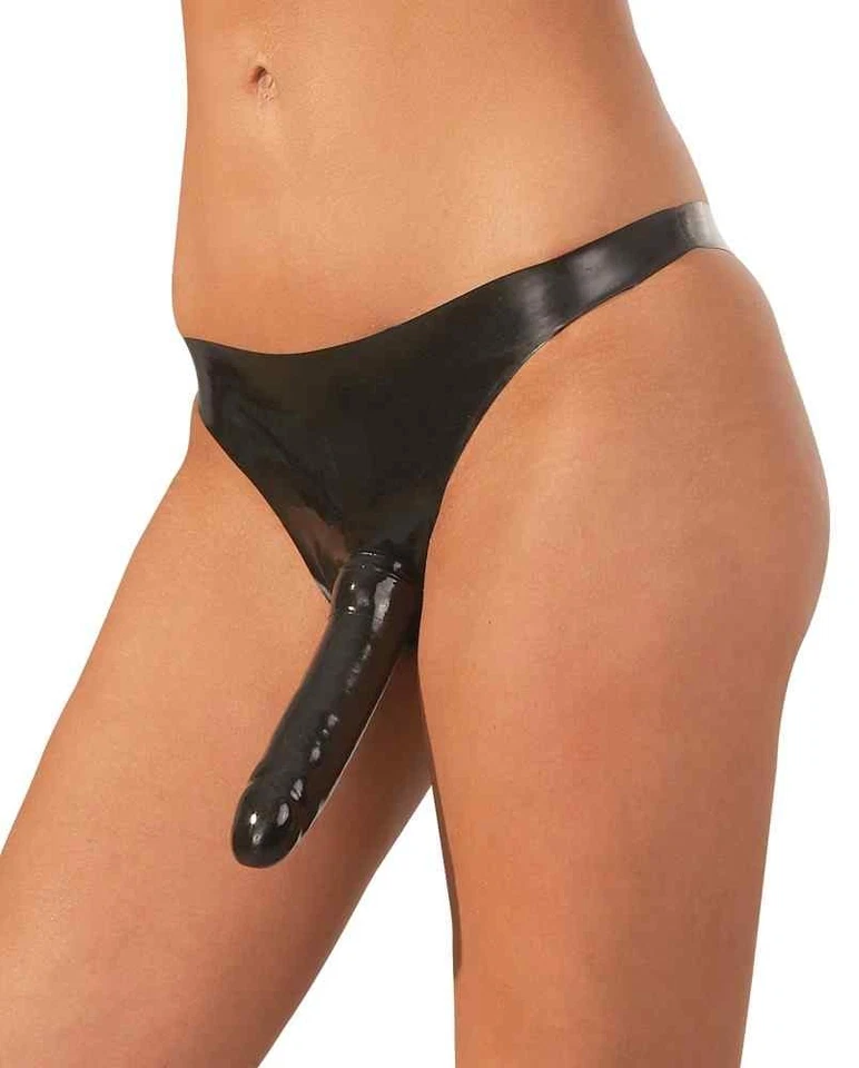 Latex Slip schwarz S - L Black Gothic Fetisch Sexy Erotisch Enganliegend - Bild 2 von 4