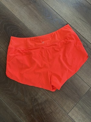 Athleta Allyson Felix Legend Run With It Shorts Neon Orange Women s Size Large