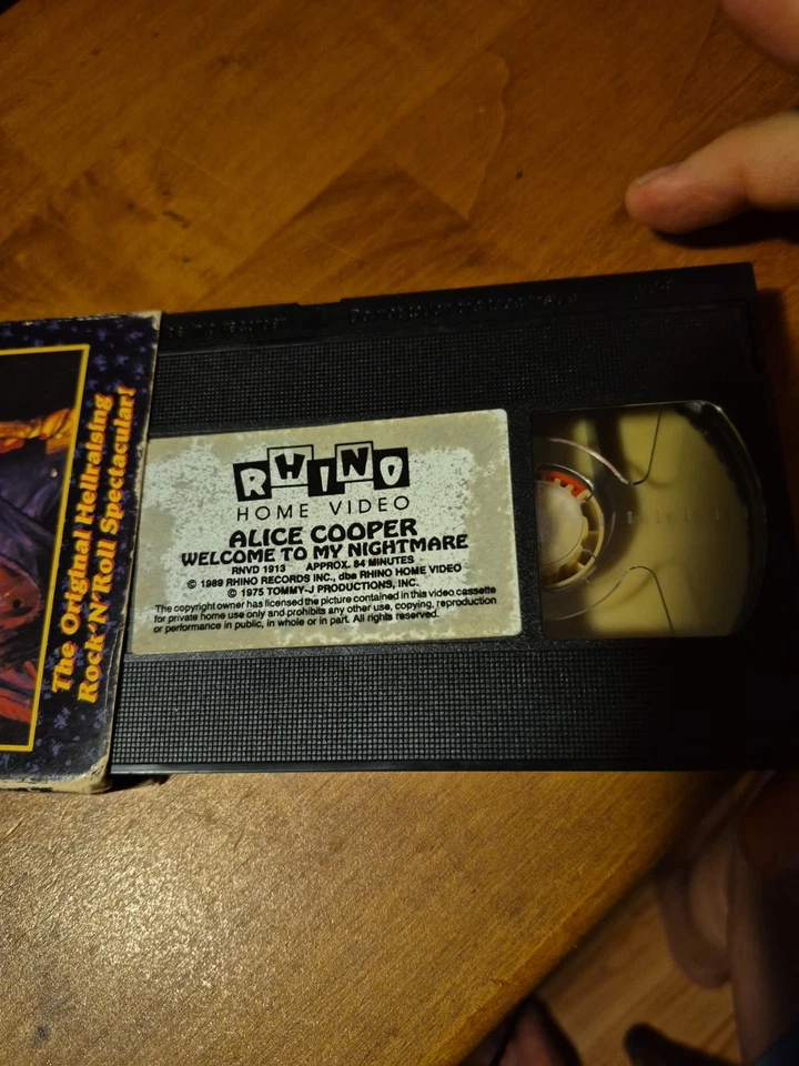 Alice Cooper - Welcome to My Nightmare (VHS, 1989) - Image 3 of 3