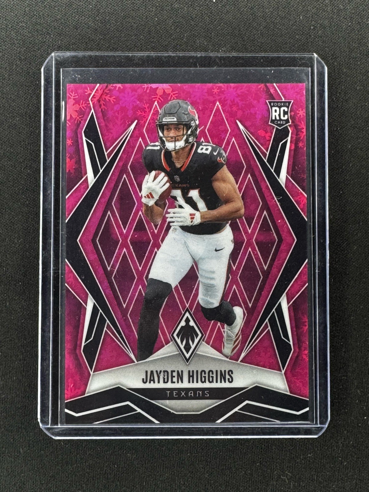 Jayden Higgins 2025 Panini Phoenix - Rookies #180 Pink Winter /299 (RC)