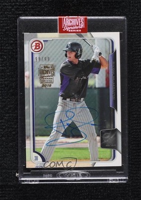 2019 Topps 98/99 Ryan McMahon (2015 Bowaman Prospects) Buyback Auto 0i2a