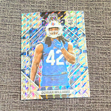 2023 Mosaic Dorian Williams Buffalo Bills Rookies Rookie Card #317 Silver Prizm. rookie card picture