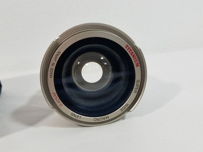 Titanium 0.42XAF Super Wide Macro 46mm Lens With Caps & Case Made