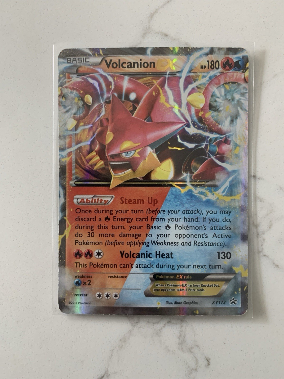 Pokémon TCG Volcanion EX XY Black Star Promos XY173 Holo Promo