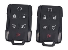 2PCS Keyless Entry Remote Control Car Key Fob Cover Smart Key Fob Shell Black