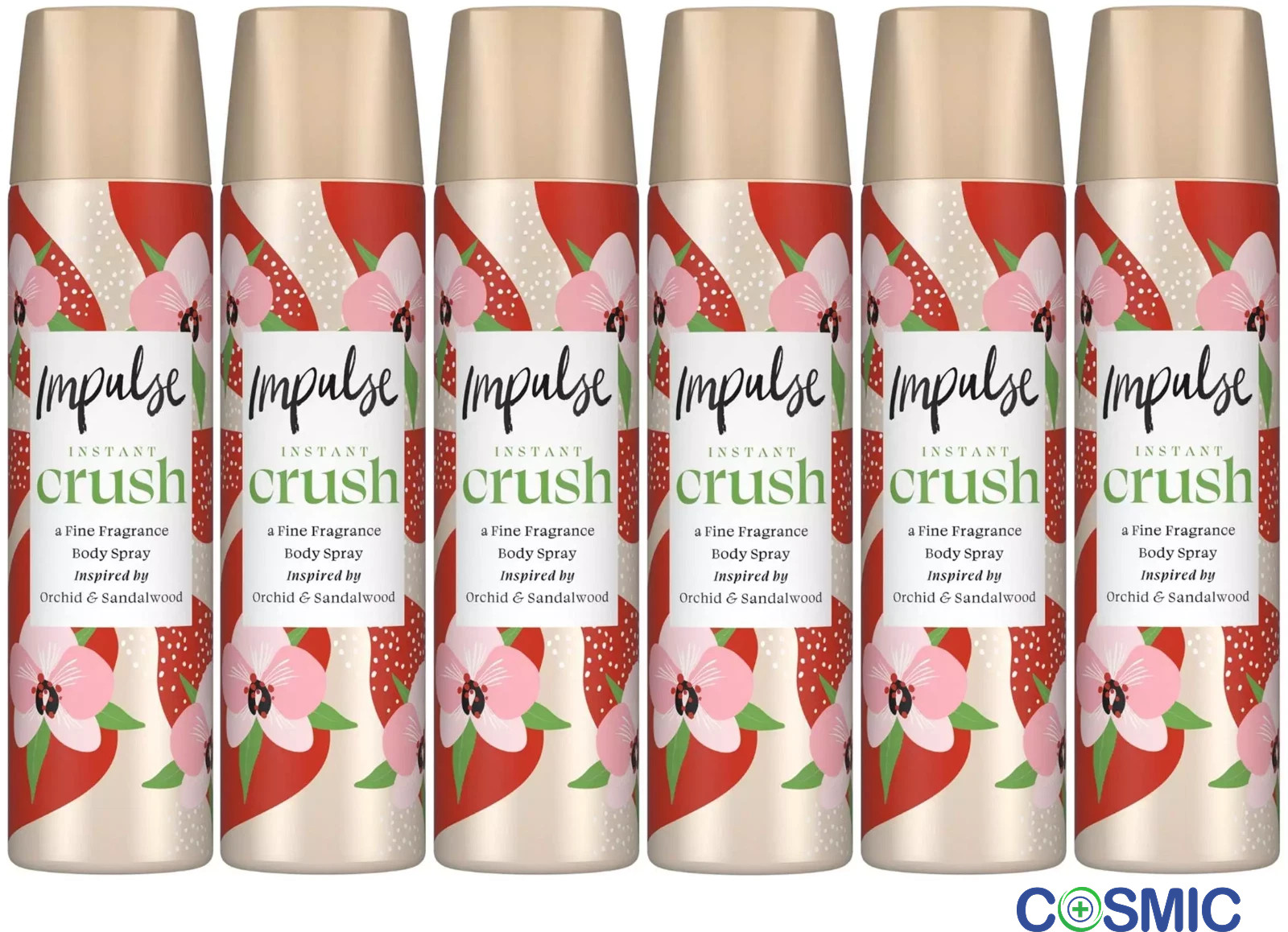 6 x IMPULSE BODY FRAGRANCE 75ml SPRAY INSTANT CRUSH - Image 14