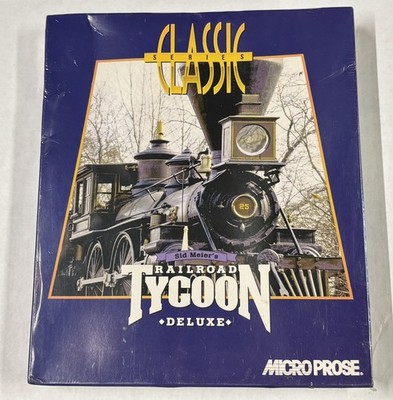 Vintage Sealed Microprose Classic Series Sid Meier's Railroad Tycoon Deluxe