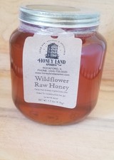 Raw Honey 5.5lb 2.50kg -100 Raw, Wildflower,Local, Organic,Unfiltered in GLASS