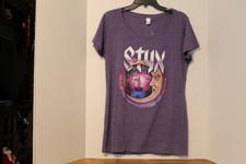 Styx "All Hits-All Night" Womens Purple XL T Shirt
