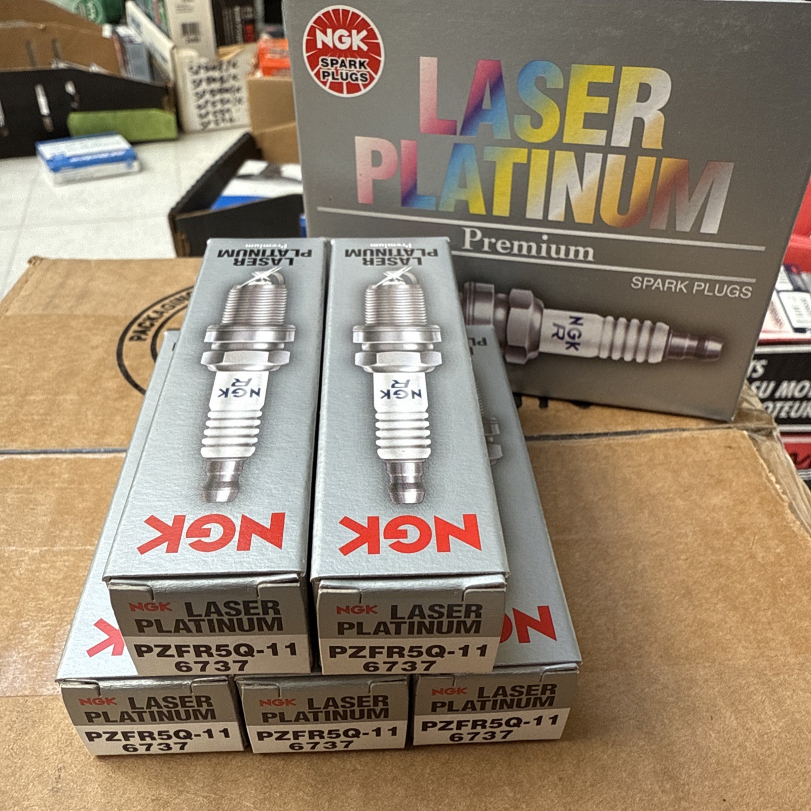5x Golf Spark Plugs 6737 Laser Platinum For 2005-2009 VW  Beetle Jetta L5 2.5L