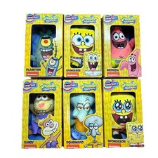Micro Teenies Spongebob SquarePants Lot x6 Figures CHASE Undies Rare Googly Eye