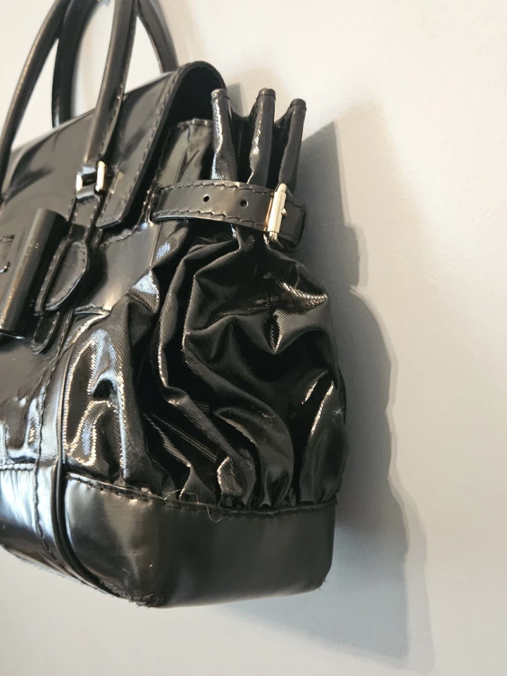 古驰漆皮黑色Queen Bow手提包单肩包钱包 — 第 3/4 张图片