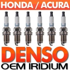 6-PC Acura/Honda SPARK PLUG SET   Genuine DENSO Iridium Long-Life OEM SPECS 3.5L
