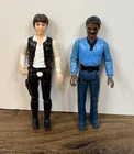 Vintage Star Wars Lando Calrissian & Han Solo Big Head 3.75” Action Figure Lot
