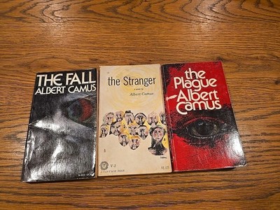Vintage Albert Camus Lot - The Stranger, The Fall, And The Plague Paperback