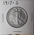 1917 S Walking Liberty 90% Silver Half-Dollar from San Francisco Mint