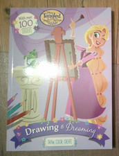 NEW DISNEY TANGLED drawing  dreaming coloring book over 100 stickers