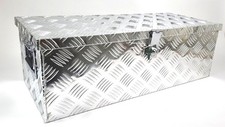 Alu Riffelblech Alubox Staubox Deichselbox Werkzeugkasten 760 x 330 mm