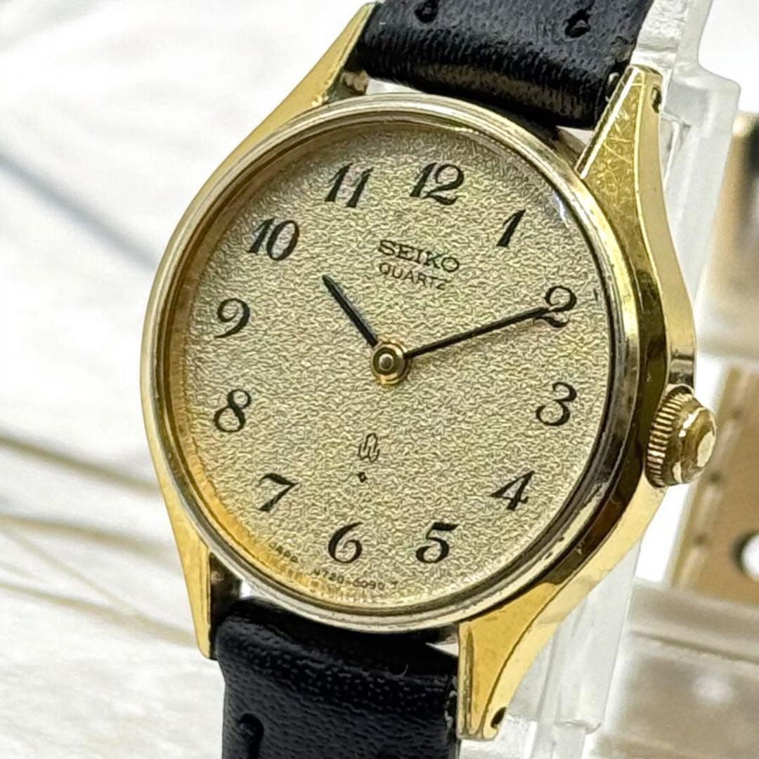 SEIKO Battery Excellent Watch Women 4720-0010 Rare