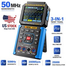 3 IN 1 Digital Handheld Oscilloscope Multimeter Signal Generator 50MHz 200MSa/s