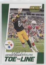 2016 Score Toe the Line Green Antonio Brown #1 1u0