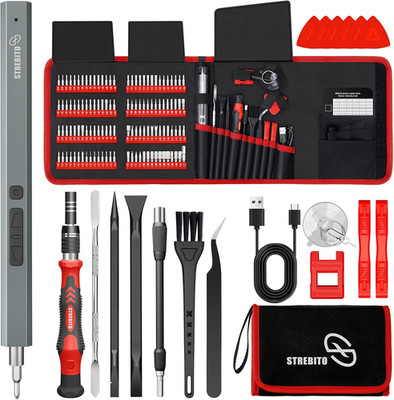 Electric Screwdriver, 144-In-1 Precision Screwdriver Set, 120 Magnetic Bits, Org