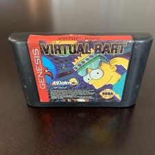 Virtual Bart Sega Genesis Authentic Cartridge Tested & Working 