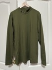 Under Armour ColdGear Mens Pullover Sweatshirt 2XL Olive Fitted Stretch Athletic