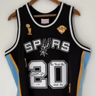 Manu Ginobili signed "Go Spurs Go!" & “HOF ‘22” NBA Mitchell & Ness Jersey BAS
